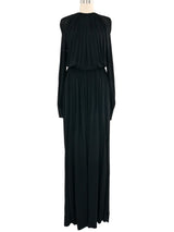 Galanos Pleated Jersey Maxi Dress Dress arcadeshops.com