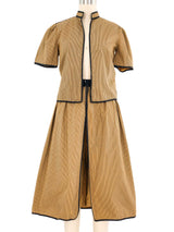 Louis Feraud Striped Skort Ensemble Suit arcadeshops.com