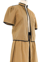 Louis Feraud Striped Skort Ensemble Suit arcadeshops.com