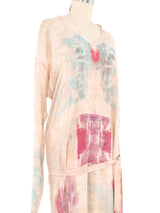 Dries Van Noten Pastel Asymmetrical Silk Chiffon Dress Dress arcadeshops.com