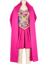 Victor Costa Magenta Embellished Cocktail Dress Ensemble Dress arcadeshops.com