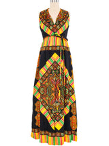 1970s Fred Perlberg Sequin Accented Paisley Jumpsuit Jumpsuit arcadeshops.com