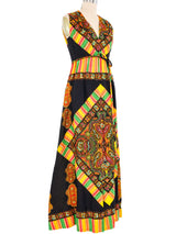 1970s Fred Perlberg Sequin Accented Paisley Jumpsuit Jumpsuit arcadeshops.com