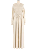 Donald Brooks Ruched Pearl Jersey Maxi Dress Dress arcadeshops.com