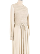 Donald Brooks Ruched Pearl Jersey Maxi Dress Dress arcadeshops.com