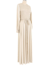Donald Brooks Ruched Pearl Jersey Maxi Dress Dress arcadeshops.com