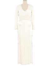 1970s Travilla Lace Up Jersey Dress Dress arcadeshops.com