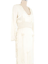 1970s Travilla Lace Up Jersey Dress Dress arcadeshops.com