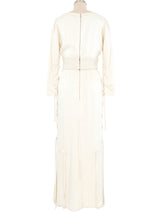 1970s Travilla Lace Up Jersey Dress Dress arcadeshops.com