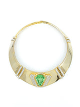 Goldtone Embellished Collar Necklace Accessory arcadeshops.com