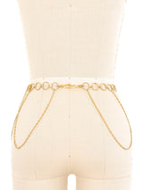 Gold Coin Cascading Chain Belt Accessory arcadeshops.com