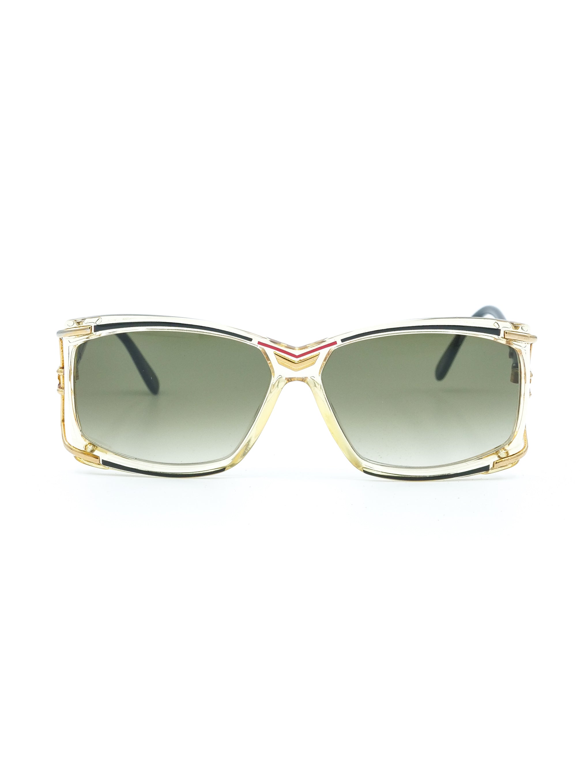 Cazal Model 379 Square Sunglasses display picture 1