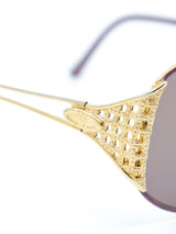 Christian Dior Goldtone Wire Frame Sunglasses Accessory arcadeshops.com