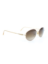 Christian Dior Skinny Oval Goldtone Sunglasses Accessory arcadeshops.com