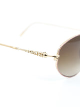 Christian Dior Skinny Oval Goldtone Sunglasses Accessory arcadeshops.com