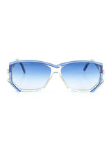 Cazal Model 197 Blue Geometric Sunglasses Accessory arcadeshops.com