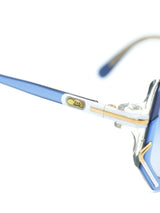 Cazal Model 197 Blue Geometric Sunglasses Accessory arcadeshops.com
