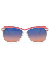 Cazal Model 260 Clear Geometric Sunglasses Accessory arcadeshops.com