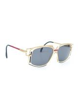 Cazal Model 329 Geometric Goldtone Accent Sunglasses Accessory arcadeshops.com