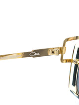 Cazal Model 329 Geometric Goldtone Accent Sunglasses Accessory arcadeshops.com