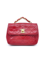 Chanel Red Quilted Mini Bag Accessory arcadeshops.com