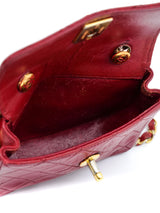 Chanel Red Quilted Mini Bag Accessory arcadeshops.com