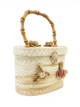 Bamboo Handle Basket Bag Accessory arcadeshops.com