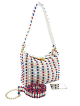 1960s Beaded Handbag And Belt Accessory arcadeshops.com