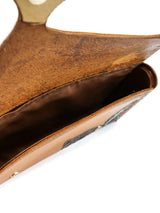 Tooled Leather Box Clutch Accessory arcadeshops.com