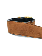 Escada Brown Suede Belt Accessory arcadeshops.com
