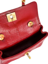 Chanel Red Quilted Mini Bag Accessory arcadeshops.com
