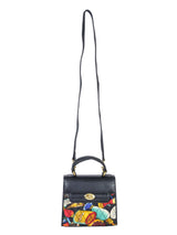 1990s Nicole Miller Quilted Alcohol And Caviar Print Top Handle Bag Accessory arcadeshops.com