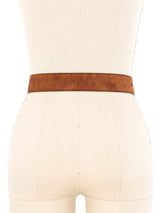 Escada Brown Suede Belt Accessory arcadeshops.com