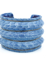 Blue Snakeskin Cuff Accessory arcadeshops.com