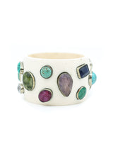Gemstone Studded Resin Bangle Accessory arcadeshops.com