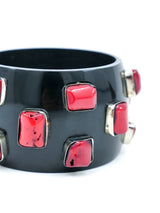 Black Coral Studded Bangle Accessory arcadeshops.com
