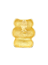 Modernist Totem Goldtone Earrings Accessory arcadeshops.com