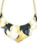 Monet Enameled Goldtone Collar Necklace Accessory arcadeshops.com