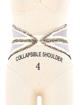 Rodarte Geometric Pony Hair Waist Belt Accessory arcadeshops.com