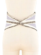 Rodarte Geometric Pony Hair Waist Belt Accessory arcadeshops.com