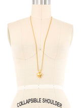 Givenchy Goldtone Heart Pendant Necklace Accessory arcadeshops.com