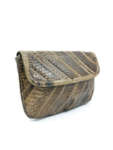 Patchwork Snakeskin Convertible Clutch Accessory arcadeshops.com