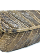 Patchwork Snakeskin Convertible Clutch Accessory arcadeshops.com