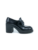 Prada Heeled Platform Loafers, 37.5 Accessory arcadeshops.com