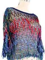 Rainbow Crochet Net Top Top arcadeshops.com