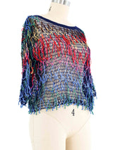 Rainbow Crochet Net Top Top arcadeshops.com