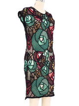 Pieced Floral Crochet Dress Dress arcadeshops.com