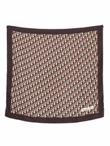 Christian Dior Brown Oblique Silk Scarf Accessory arcadeshops.com
