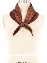 Hermes Plisse Pleated Silk Scarf Accessory arcadeshops.com