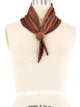 Hermes Plisse Pleated Silk Scarf Accessory arcadeshops.com